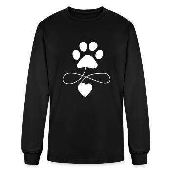 Paw Pet - Men's Long Sleeve T-Shirt - black - Front