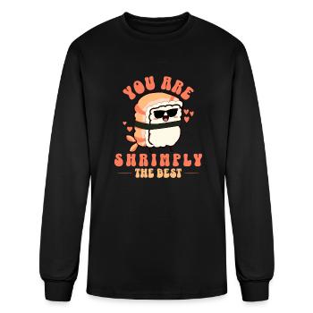 You Are Shrimply The Best - Men's Long Sleeve T-Shirt - black - Front
