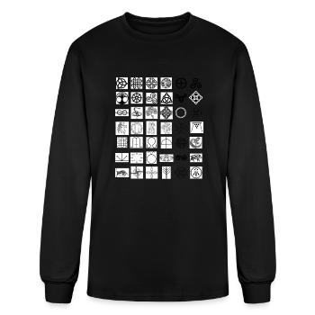 Celtic Symbols - Men's Long Sleeve T-Shirt - black - Front