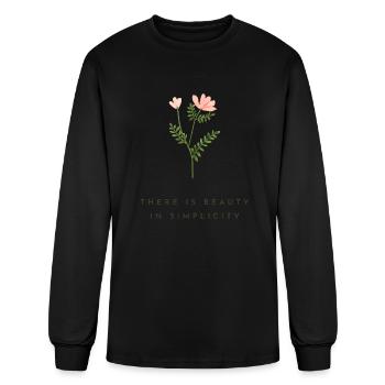 There Is Beauty In Simplicity - Men's Long Sleeve T-Shirt - black - Front
