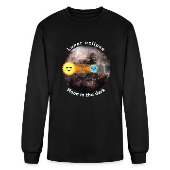 Celestial Dance: Lunar Eclipse - Men's Long Sleeve T-Shirt - black - Front