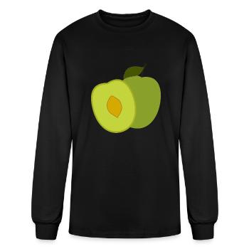 plum pflaume veggie gemuese fruits11 - Men's Long Sleeve T-Shirt - black - Front