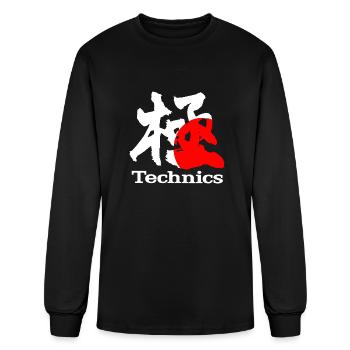 TECHNICS IN JAPAN - Men's Long Sleeve T-Shirt - black - Front