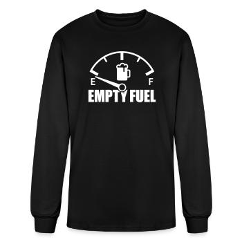 Beer Empty Fuel Gauge - Men's Long Sleeve T-Shirt - black - Front