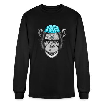 Brain Freeze - Men's Long Sleeve T-Shirt - black - Front