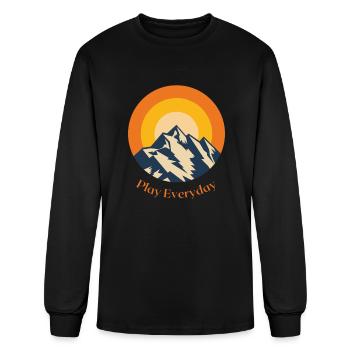 Play Everyday - Men's Long Sleeve T-Shirt - black - Front