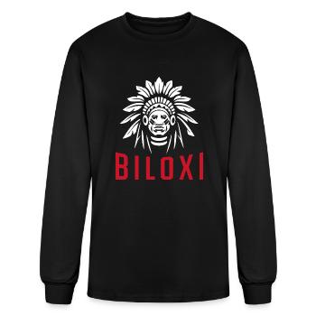 Biloxi Indians High School - Men's Long Sleeve T-Shirt - black - Front