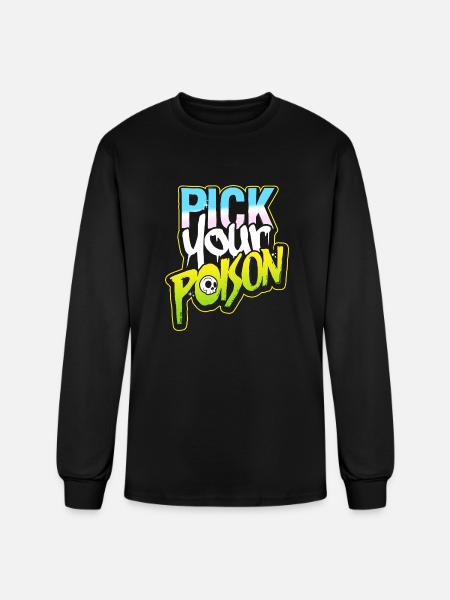 Pick Your Poison - Men's Long Sleeve T-Shirt - black