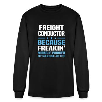 Freight Conductor - Men's Long Sleeve T-Shirt - black - Front
