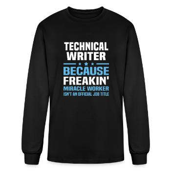 Technical Writer - Men's Long Sleeve T-Shirt - black - Front