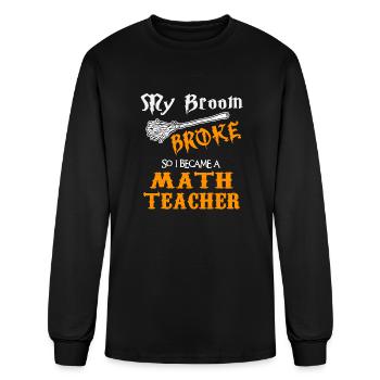 Math Teacher - Men's Long Sleeve T-Shirt - black - Front