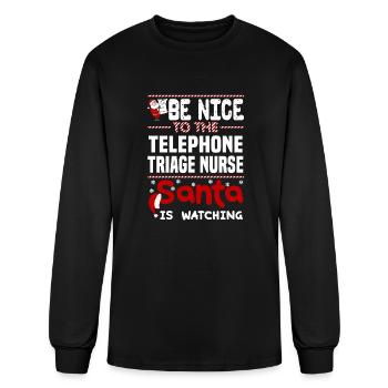 Telephone Triage Nurse - Men's Long Sleeve T-Shirt - black - Front