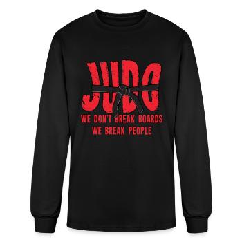 Judo Martial Arts Judoka Shaolin Grappling Gift - Men's Long Sleeve T-Shirt - black - Front