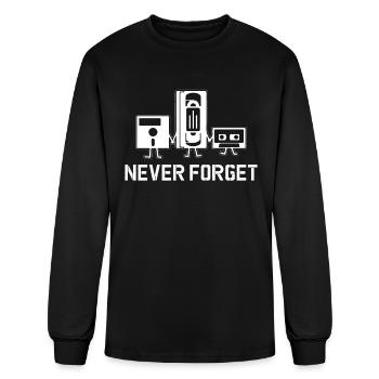 Never forget 90s 90s Never forget gift - Men's Long Sleeve T-Shirt - black - Front