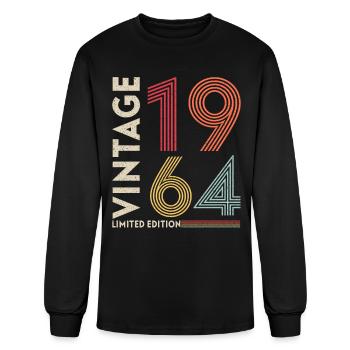 1964 Aged To Perfection - Men's Long Sleeve T-Shirt - black - Front