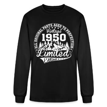VINTAGE 1950 - Men's Long Sleeve T-Shirt - black - Front