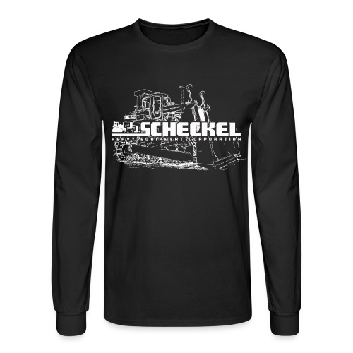 JJ Scheckel Dozer White - Men's Long Sleeve T-Shirt