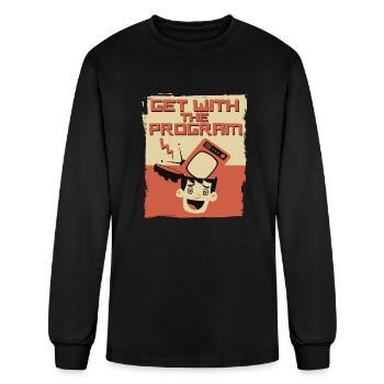 Get With The Program - Men's Long Sleeve T-Shirt - black - Front