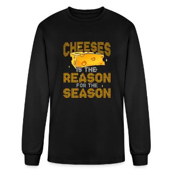 Cheese Cheese Lover Gouda Edam Cheese - Men's Long Sleeve T-Shirt - black - Front