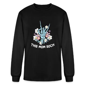 This Mom Rock - Men's Long Sleeve T-Shirt - black - Front