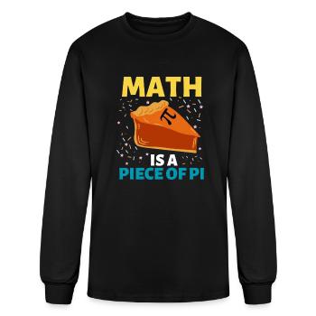 Math Is A Piece Of Pi - Men's Long Sleeve T-Shirt - black - Front