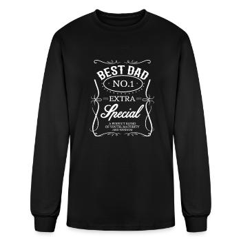 BEST DAD - Men's Long Sleeve T-Shirt - black - Front