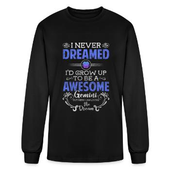 Zodiac Sign Horoscope Birth Birth Date - Men's Long Sleeve T-Shirt - black - Front
