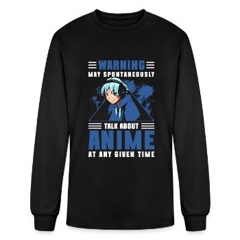 Anime Senpai Art Hentai - Men's Long Sleeve T-Shirt - black - Front