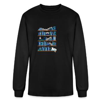Bookish Personality - Men's Long Sleeve T-Shirt - black - Front