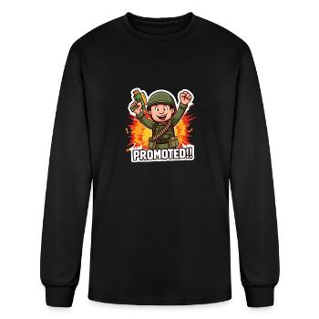 Promoted Hank Jed - Men's Long Sleeve T-Shirt - black - Front