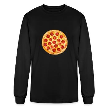 Pepperoni Pizza - Men's Long Sleeve T-Shirt - black - Front