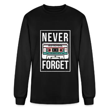 Never forget 90s 90s Never forget gift - Men's Long Sleeve T-Shirt - black - Front
