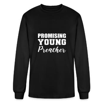 Promising Young Preacher Christian Faithful Person - Men's Long Sleeve T-Shirt - black - Front