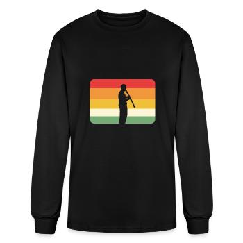 Oboe Player Band Member Gift - Men's Long Sleeve T-Shirt - black - Front