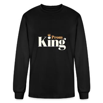 prom king - Men's Long Sleeve T-Shirt - black - Front