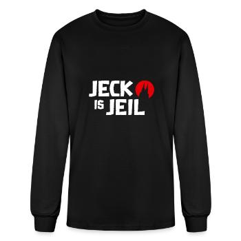 Carnaval Cologne Jeck in heart Kölle Alaaf Kölsch - T-shirt à manches longues Homme - noir - Devant