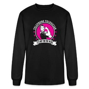 Telephone Technician - Men's Long Sleeve T-Shirt - black - Front