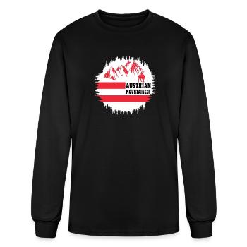 Austrian Mountaineer / Alps Austria - Men's Long Sleeve T-Shirt - black - Front