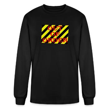 out of order - Men's Long Sleeve T-Shirt - black - Front