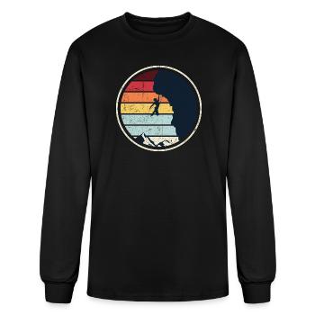 Rock climbing wall - Men's Long Sleeve T-Shirt - black - Front