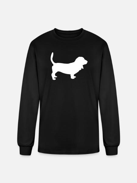 Basset Hound Dog - Men's Long Sleeve T-Shirt - black