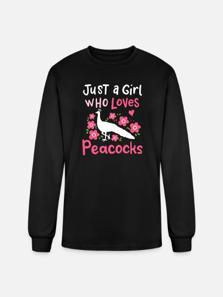 Peacocks Peacock Lover - Men's Long Sleeve T-Shirt - black