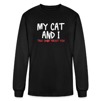 Cat Cat Owner Cat Lover - Men's Long Sleeve T-Shirt - black - Front