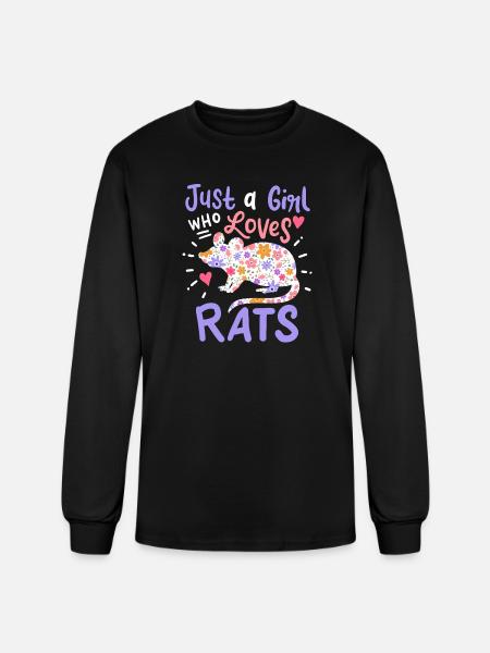 Rats Rat Lover - Men's Long Sleeve T-Shirt - black