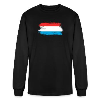 Luxembourg flag - Men's Long Sleeve T-Shirt - black - Front