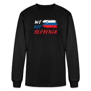 We are Slovenia - Men's Long Sleeve T-Shirt - black - Front