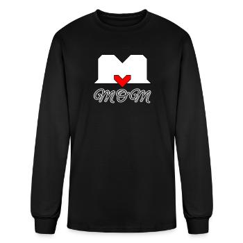 motherly love, best mum, best MOM - Men's Long Sleeve T-Shirt - black - Front