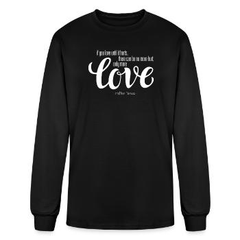 Love until it hurts (dark) - Men's Long Sleeve T-Shirt - black - Front