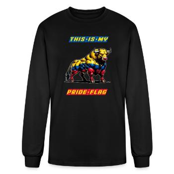 This is my pride flag Colombia - Men's Long Sleeve T-Shirt - black - Front