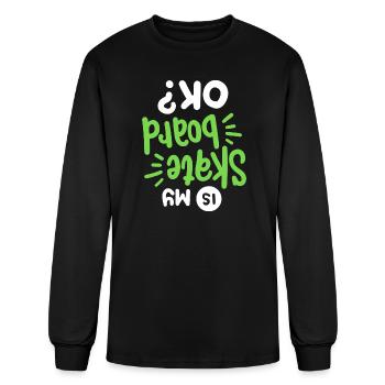 Skateboard Skateboarder Skateboarding - Men's Long Sleeve T-Shirt - black - Front